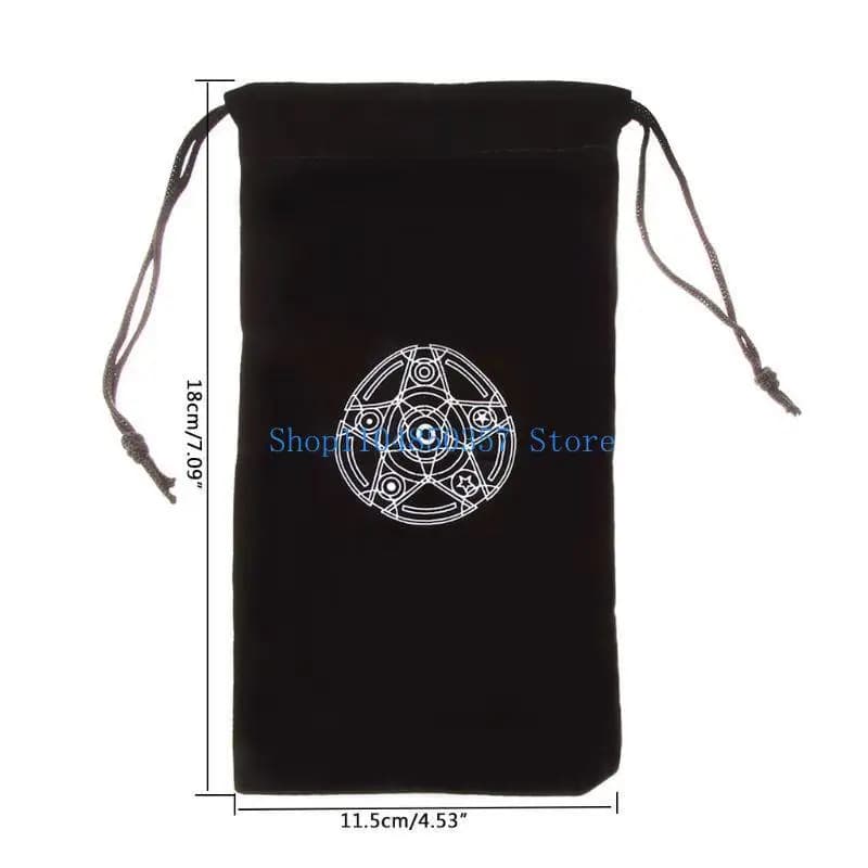 652F Imballaggio gioielli Borse con coulisse Borsa per dadi Draghi Borse velluto Sacchetti Borsa per tarocchi Giochi da