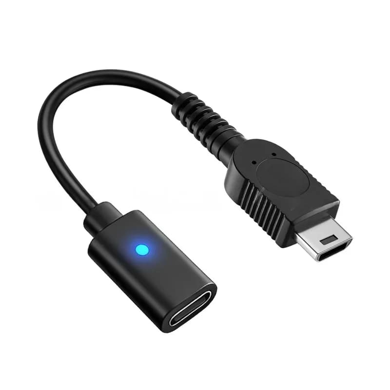 USB Type C adapter for Nintendo Game Boy Micro (Non-PD) with LED light indicator