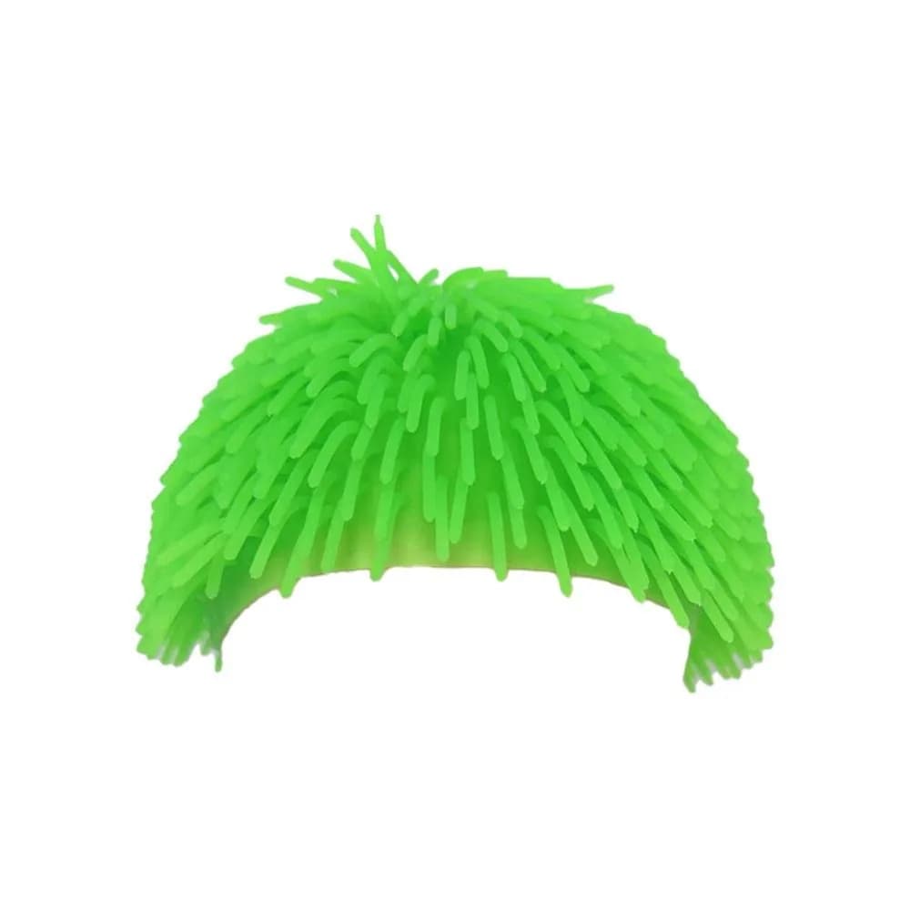 Long Hair Design Funny Swimming Cap Sea Urchin Shape High Elastic Spiky Ball Swim Hat Keep Hair Dry Flexible Spikey Wig Cap
