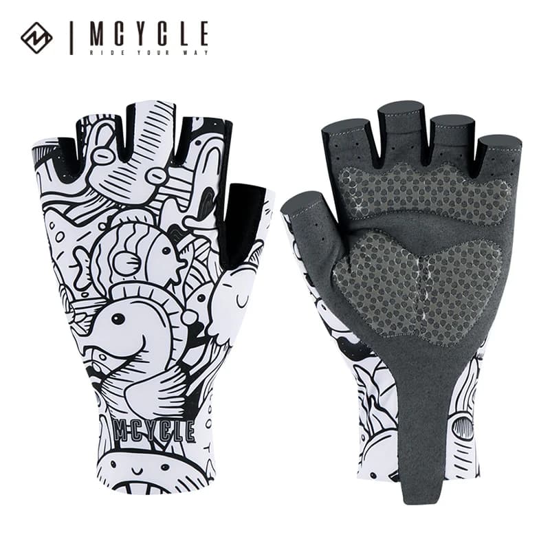 Mcycle sports aerodynamic gloves with half fingers riding bike gloves Anti-slip and shock absorbent bicycle gymnastic gloves Custom cycling gloves