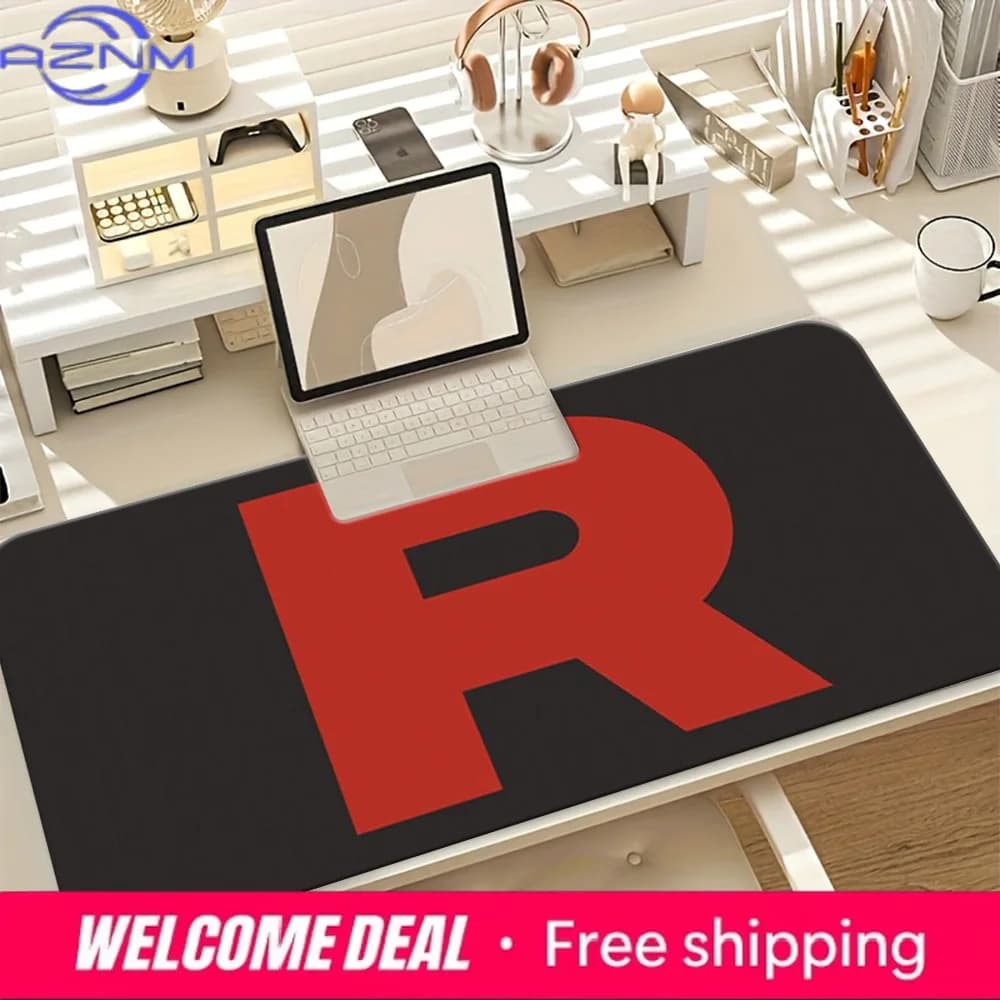 Tappetino da scrivania da gioco lavabile antiscivolo con logo Team Rocket