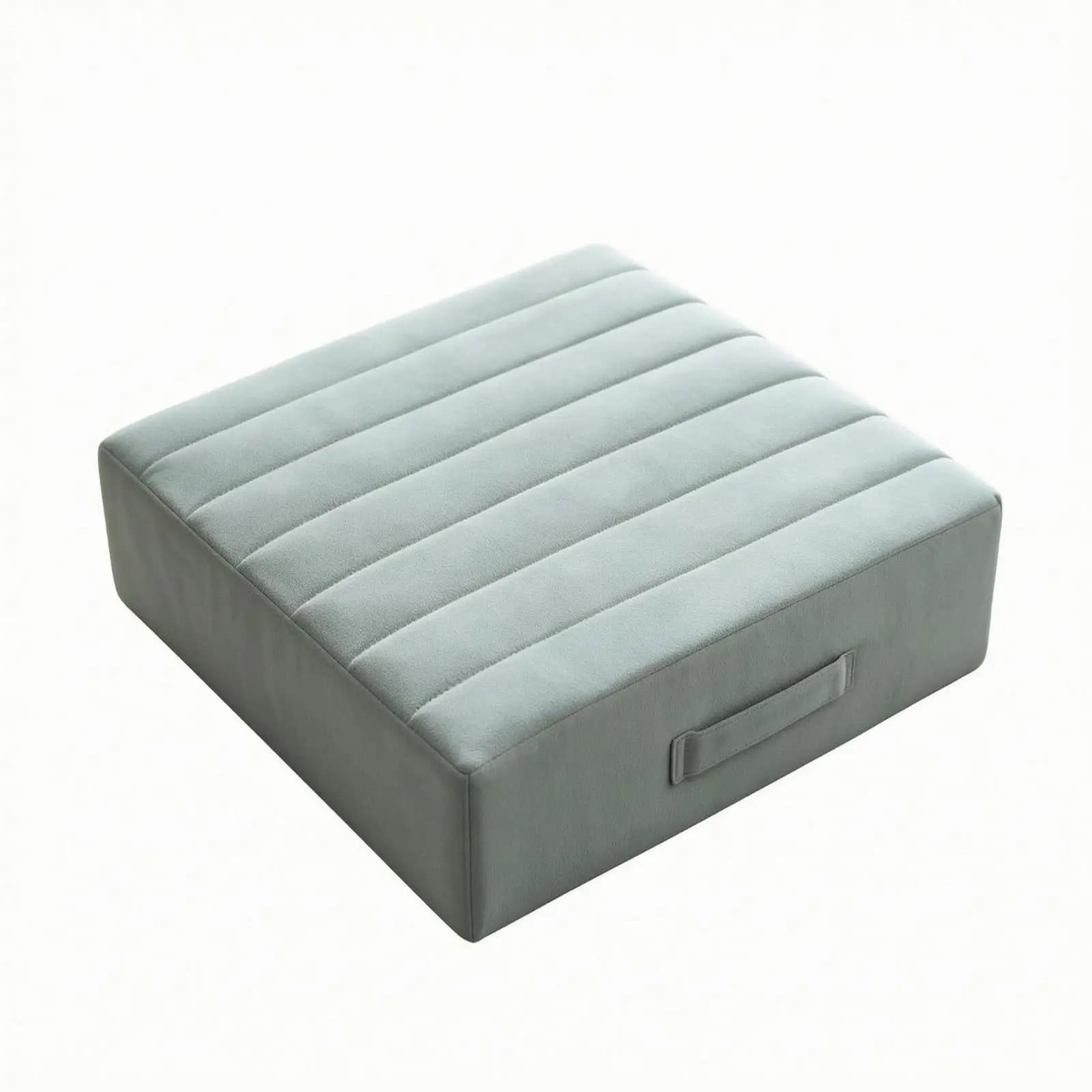 Portable Meditation Cushion 55x55cm Quilted Floor Pad for Office Chair Yoga Stretching and Tatami Sit