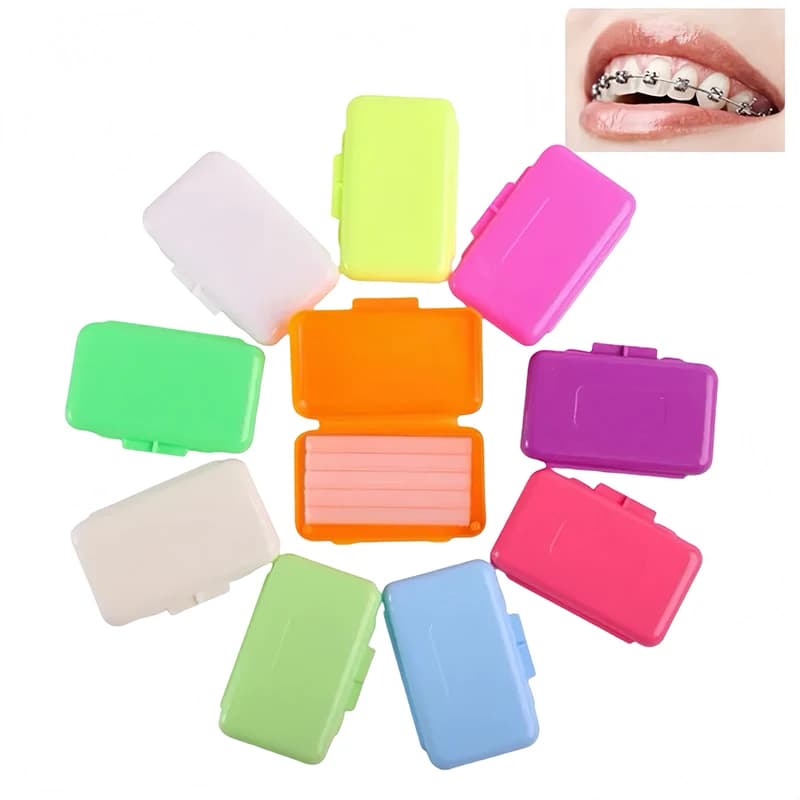 10 pz Dentale Ortodontico Sollievo Cera Mix Profumo Per Bretelle Gomma Irritazione Sbiancamento Dei Denti Proteggere Le Labbra Dentale Igiene Orale Ortho Cera