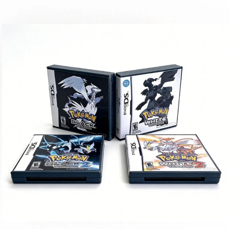 Cartuccia di Gioco Pokémon Bianco e Nero 1 e 2 Combinati per Console Portatile (Scheda R4) per DS NDS 3DS