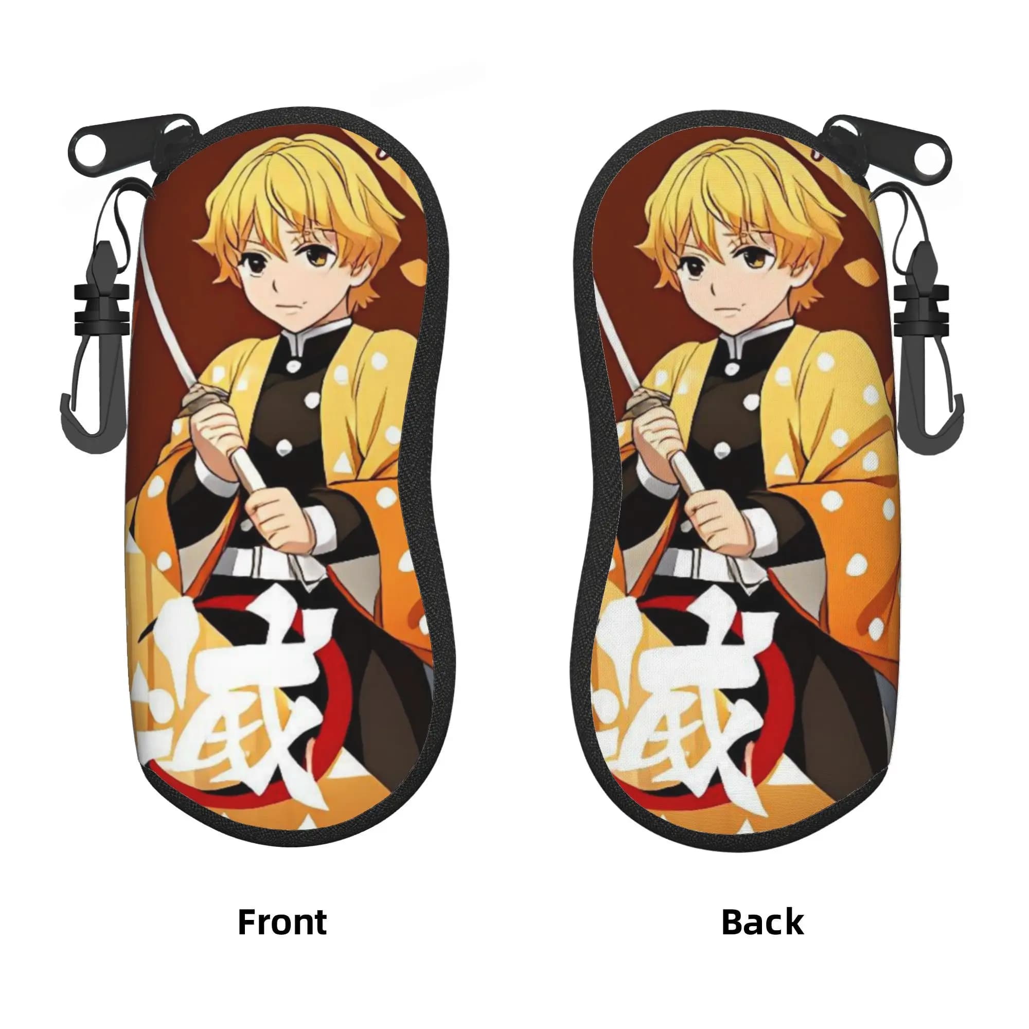 Zenitsu Agatsuma Demon Slayer Shell Eyeglasses Protector Cases Cool Sunglass Case Inosuke Hashibira Glasses Pouch