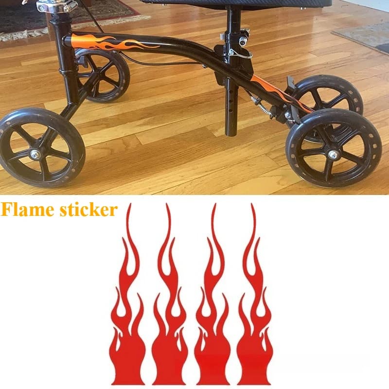 Casco moto Fiamma Serbatoio carburante Adesivi per auto Totem Adesivi per casco antincendio modificati Ghirlanda nuova