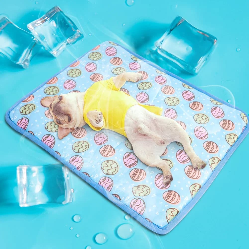 Tappetino Refrigerante Super Fresco per Animali Domestici, Cuscino Rinfrescante Estivo Antiscivolo e Traspirante per Cani e Gatti di Piccola, Media e Grande Taglia