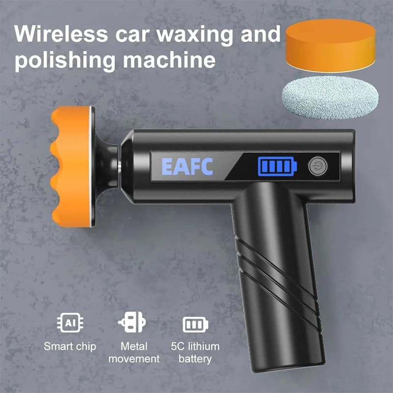 Lucidatrice per auto 4500mAh Lucidatrice wireless portatile Lucidatrice per auto Ceretta Utensile elettrico per la pulizia della carrozzeria dell'auto Riparazione della ceretta