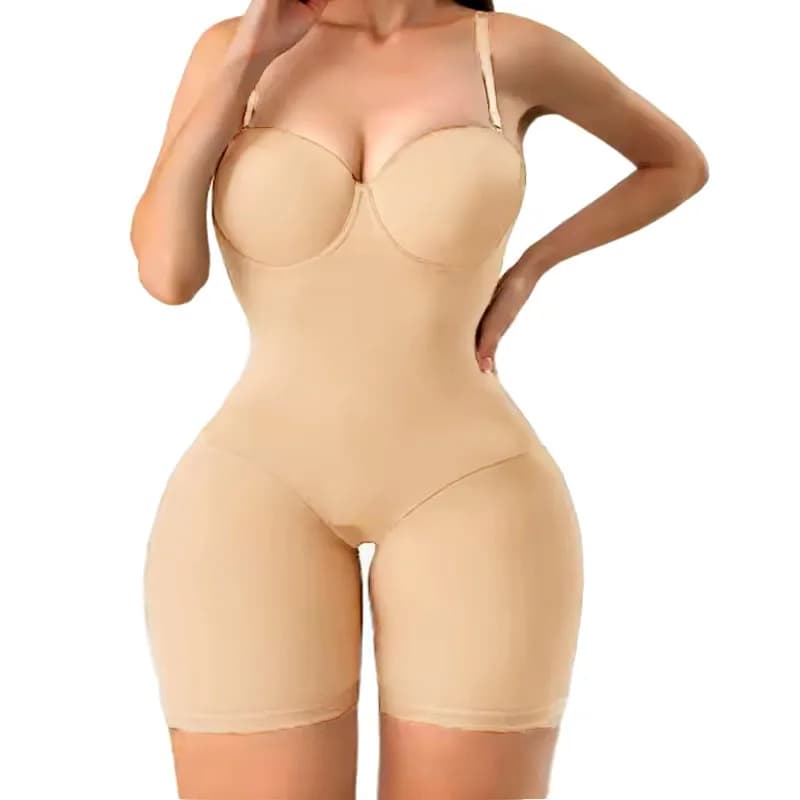 Fajas Colombianas Girdles Full Body Shaper Build in Bra Bodysuits Shapewear Dress Tummy Control Panties Low Back Sexy Underwear