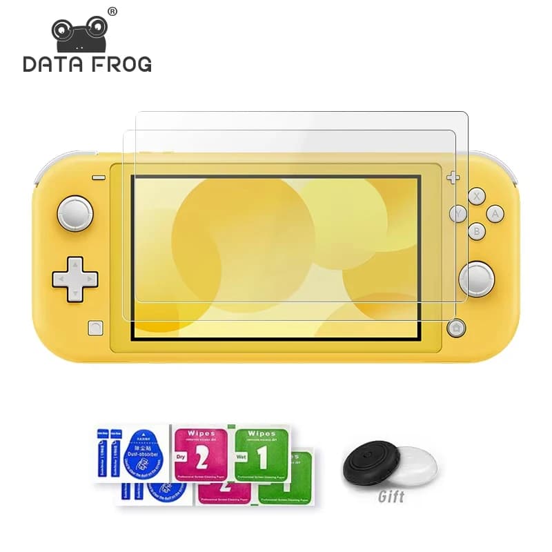 DATA FROG Proteggi schermo in vetro temperato compatibile con Switch Lite HD Proteggi schermo trasparente per accessori Switch Lite
