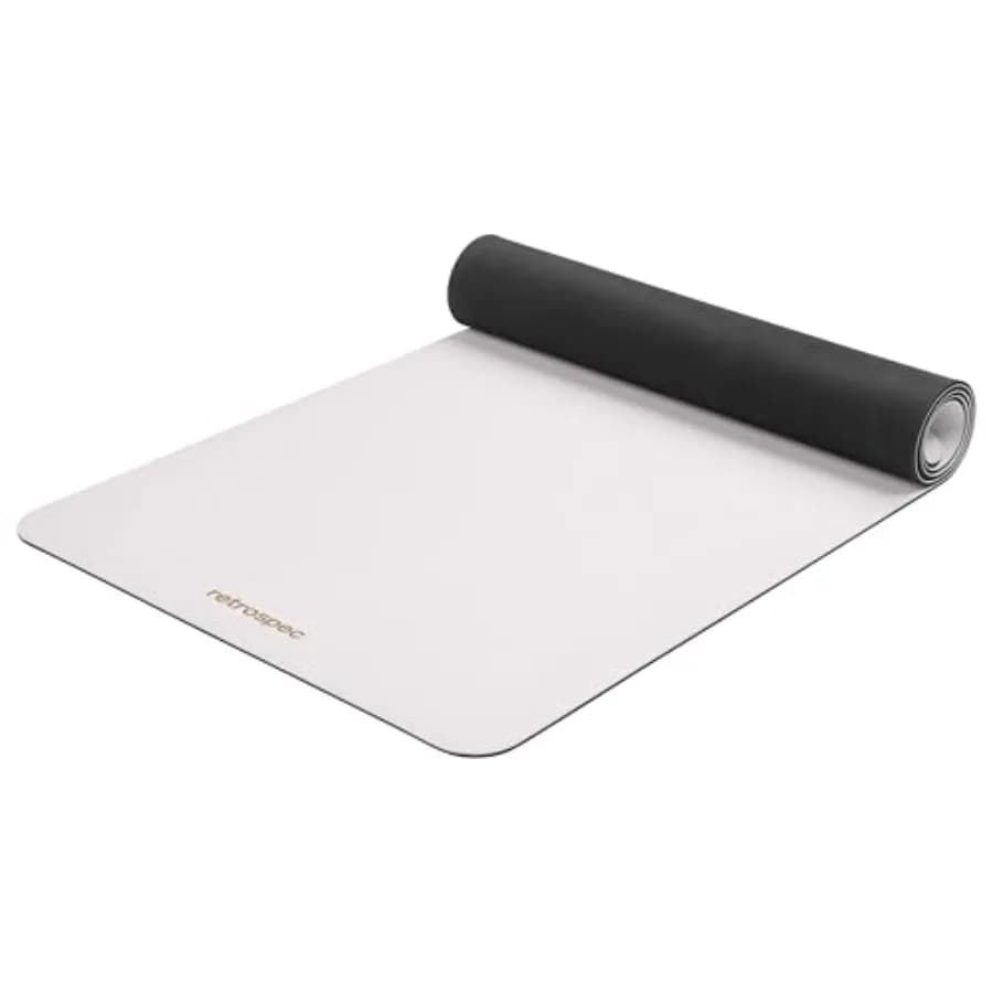 Tappetino Yoga Laguna 5mm per Donne e Uomini, Antiscivolo e Assorbente, Nero, per Pilates, Yoga e Esercizi a Terra