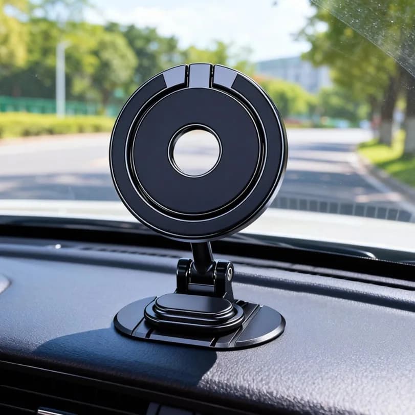Supporto magnetico per telefono per auto per iPhone 17 16 15 14 13 12 Pro Max Samsung Xiaomi 720 Staffa per cellulare con magnete per montaggio a rotazione