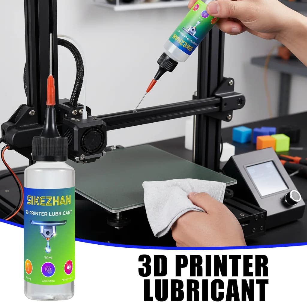 Olio lubrificante per stampante 3D, binario con punta dell'ago/vite per piombo/lubrificante per cuscinetti, riduce l'attrito e il rumore, movimento liscio, manutenzione antiruggine