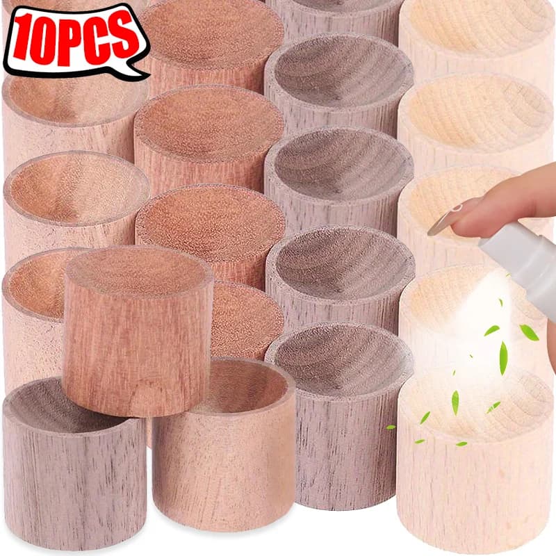 10/1 pz Diffusore di Olio Essenziale di Legno Ritenzione di Fragranza di Lunga Durata per la Casa Bagno Ufficio Scarpiera Auto Yoga Sauna stanza