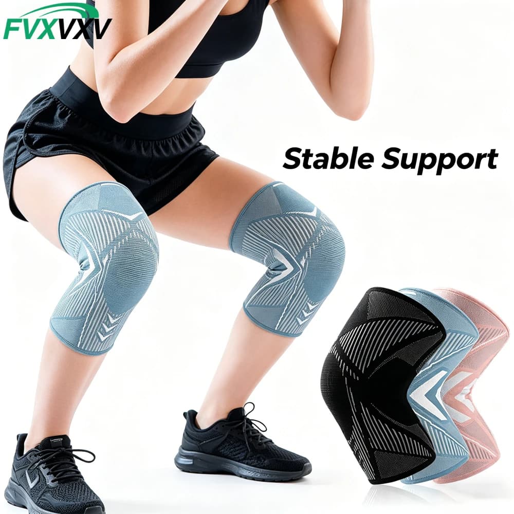 2PCS Knee Brace for Pain Relief - Knee Compression Sleeves for Men & Women - Support for Weightlifting,Gym, Workout, Volleyball