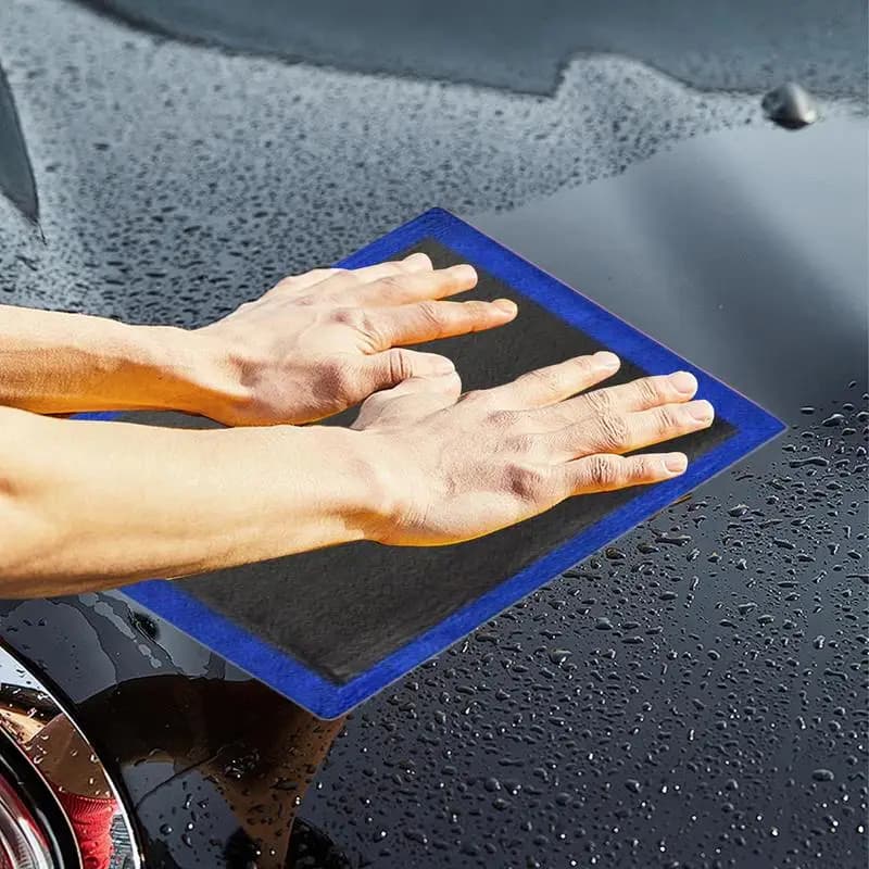 Asciugamano per auto in argilla di grado fine Dettagli automatici Asciugamano per barra di argilla Asciugamano per argilla Guanto per lavaggio auto Barra di argilla per la cura dell'auto Blu 12x12 pollici