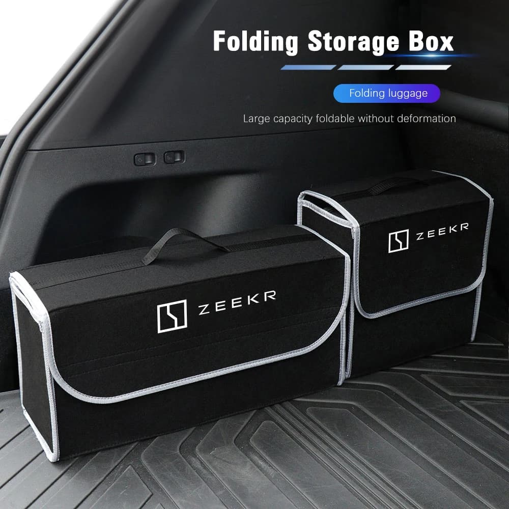 Scatola portaoggetti per bagagliaio di un'auto Accessori per borse portaoggetti pieghevoli di grande capacità per Zeekr 001 MIX 009 007 Zeekr X 7X