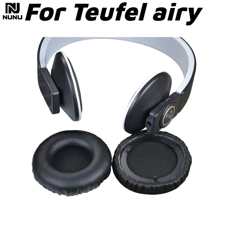 Cuscinetti auricolari di ricambio in memory foam con fibbia per cuffie da gioco wireless Teufel Airy.