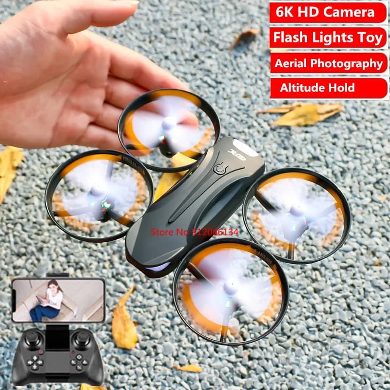 6k professione HD Telecamera grandangolare WiFi Fpv Drone Doppia fotocamera Mantenimento dell'altitudine Droni Fotografia aerea Aerei Giocattoli Regalo Ragazzo Bambino