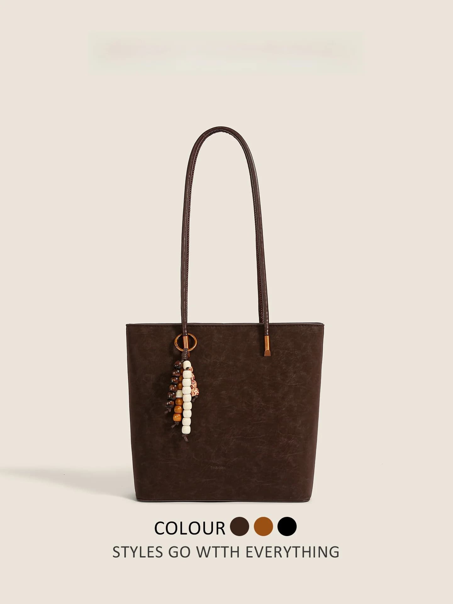 Large Capacity Tote Bag Women's Underarm Bag Fashionable Versatile Chaika Kilter 2026 Autumn New Style PU Leather Handbag