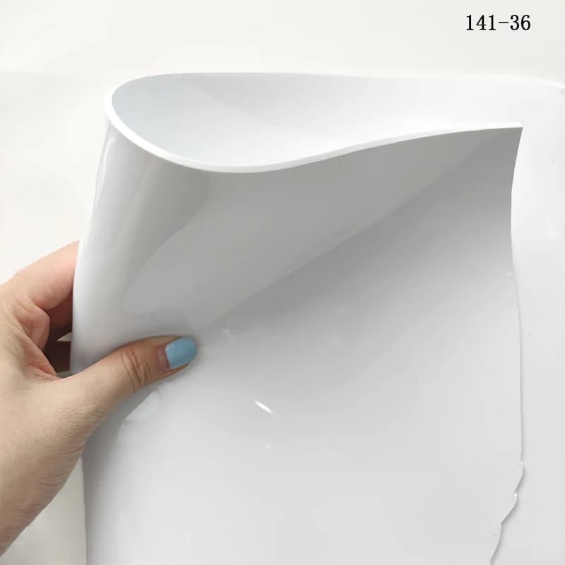 Fogli di ecopelle traslucida da 2MM pellicola vinilica in PVC/TPU per la decorazione dell'imballaggio borsa per la produzione di materiale artigianale per cucire fai da te 30x120cm