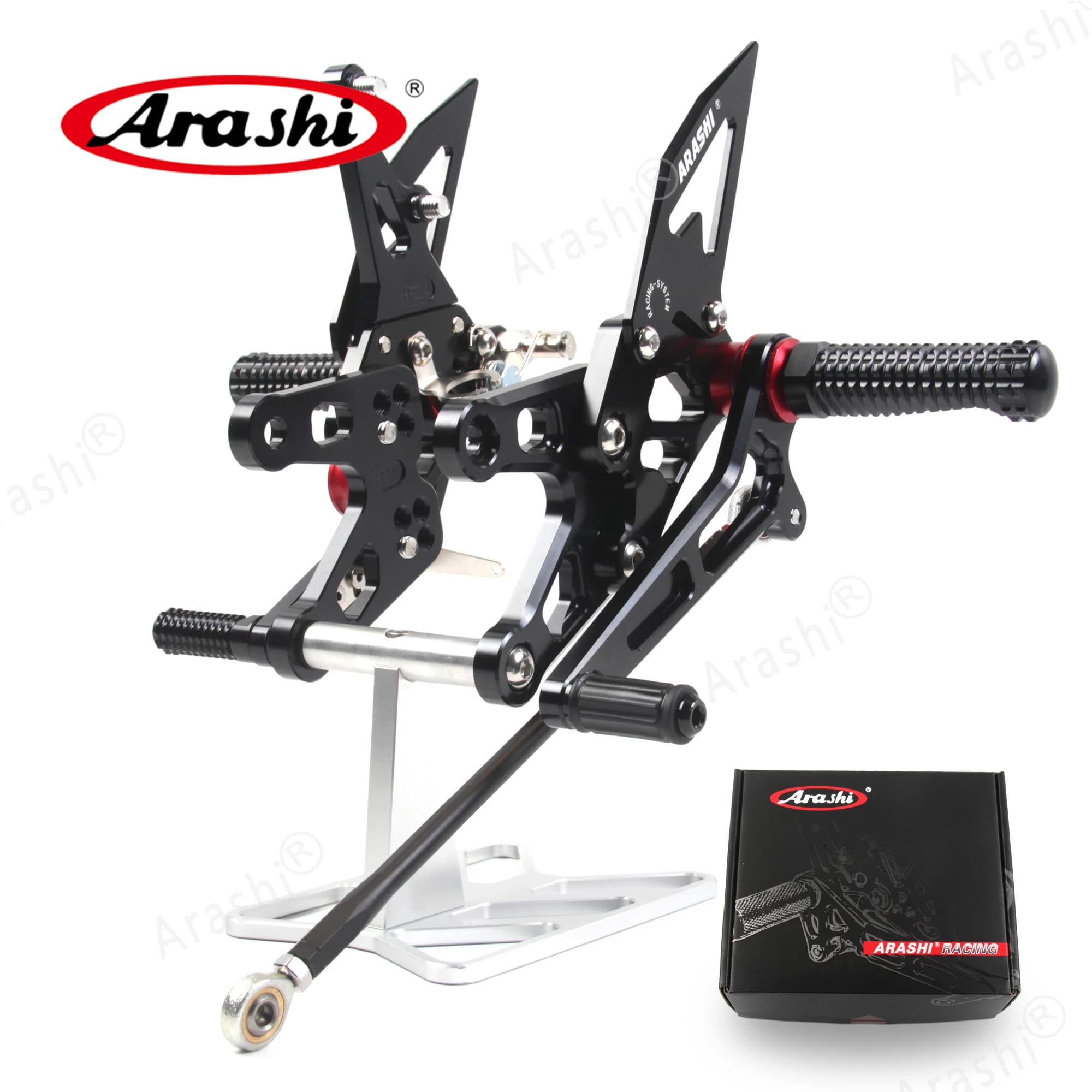 Arashi Moto Rider Poggiapiedi Per KAWASAKI NINJA ZX10R ZX-10R ZX1000 2006 2007 CNC Pedane Pedali Resto Posteriore