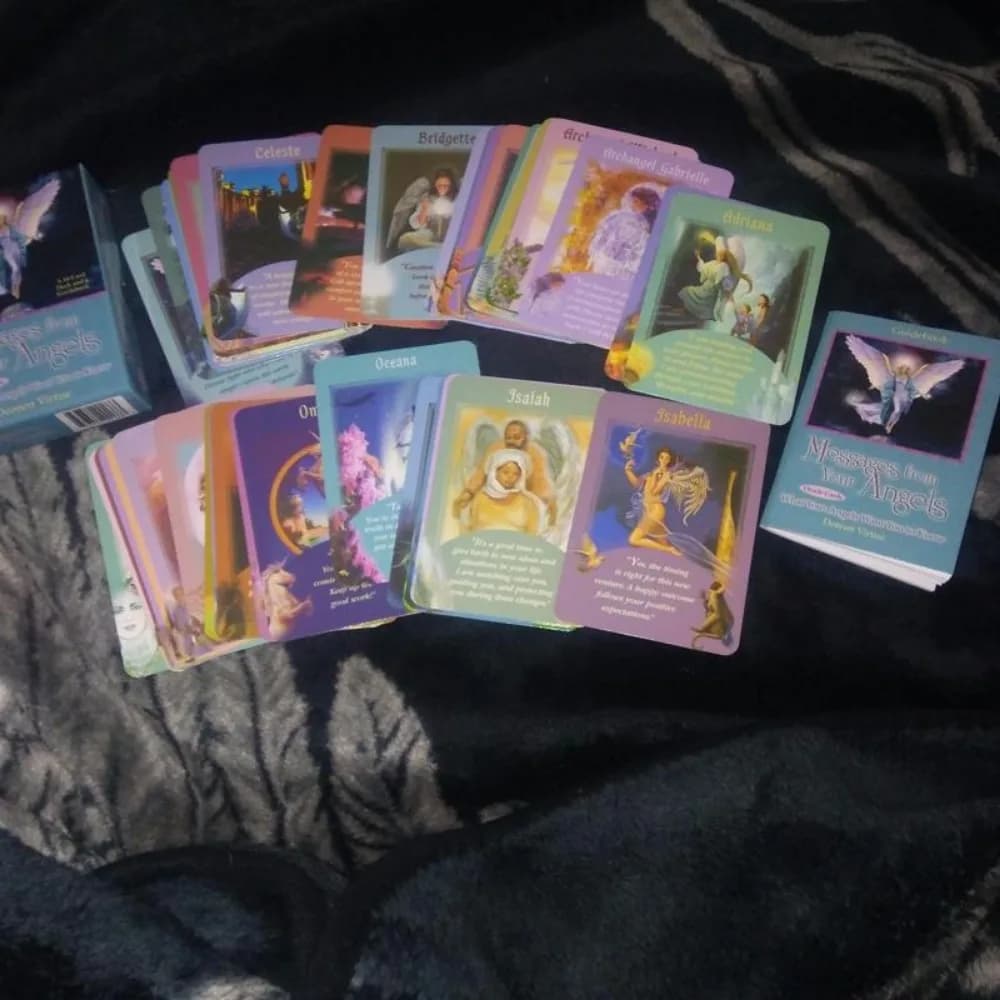 44 pezzi di biglietti Oracle messaggi dai tuoi angeli: cosa i tuoi angeli vogliono che tu venga a conoscenza 11*6.5cm