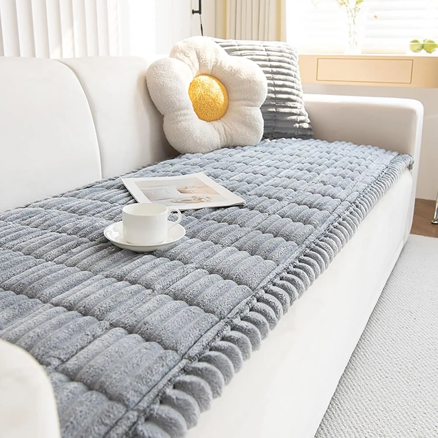 Anti-slip Floor Cover for Pets, Protective Mat for Sofas and Armchairs