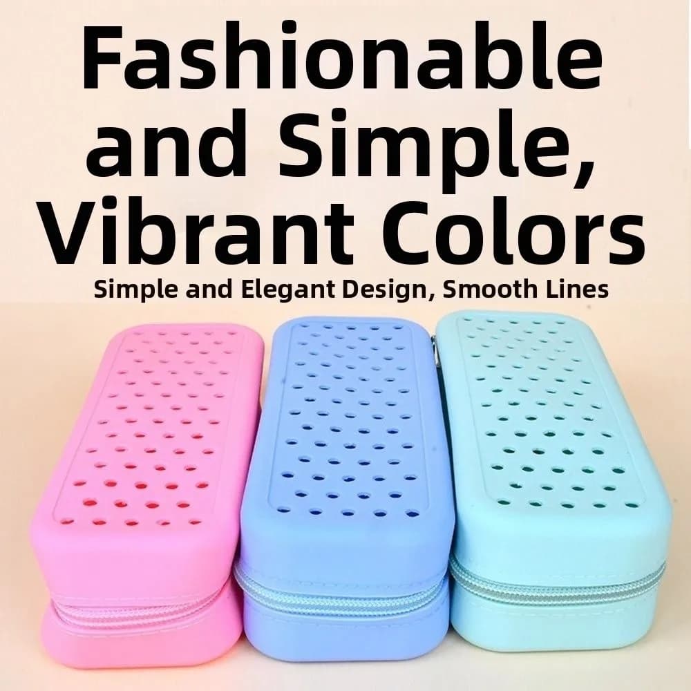 Silicone Portable Case for Swimming Eyelets, Perforated Box Glass Conservation Resistant, Breathable Bag for Travel Glasses