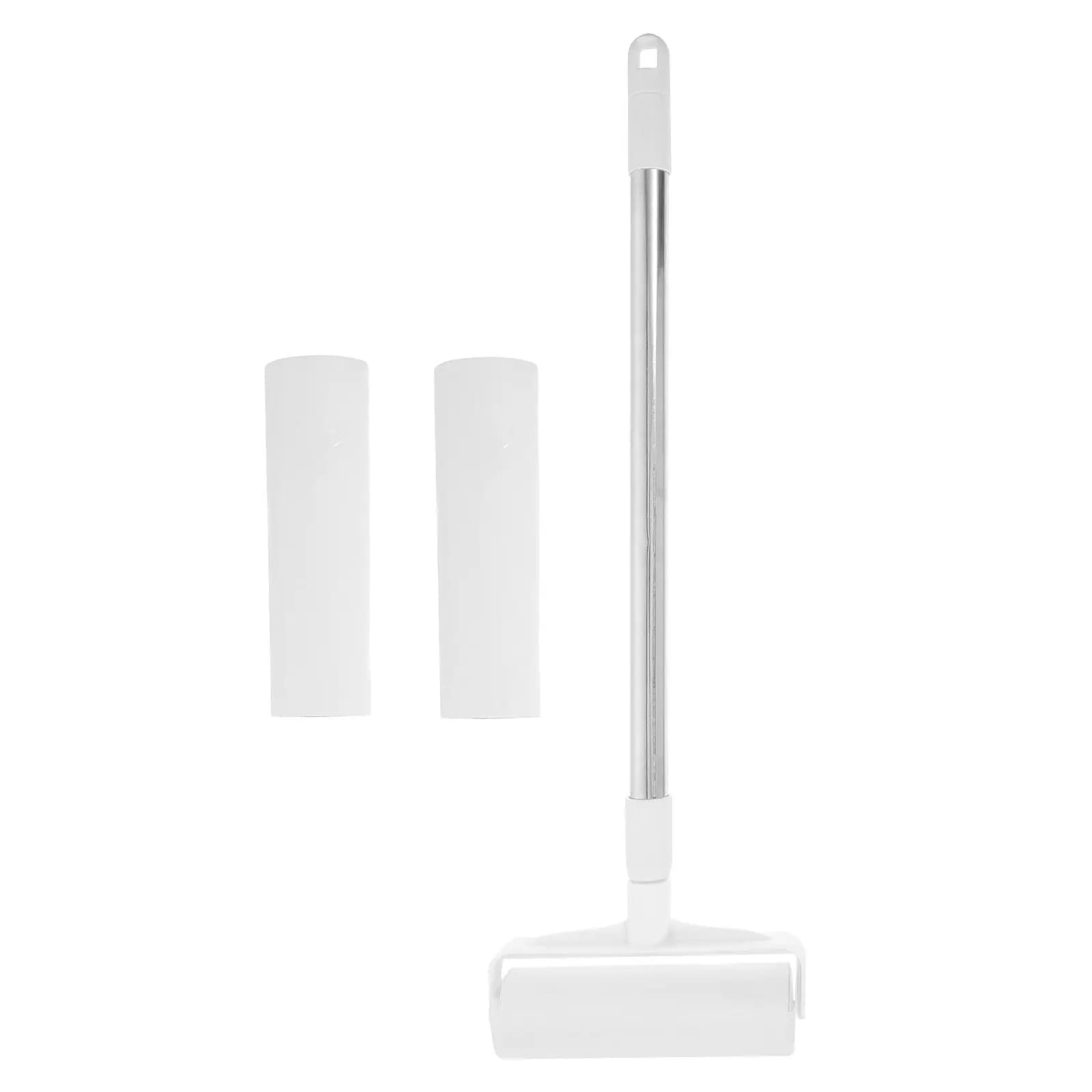 Extendable Lint Roller with Telescopic Handle Large Sticky Surface Efficient Hair Dust Removal for Clothing Furniture Floors