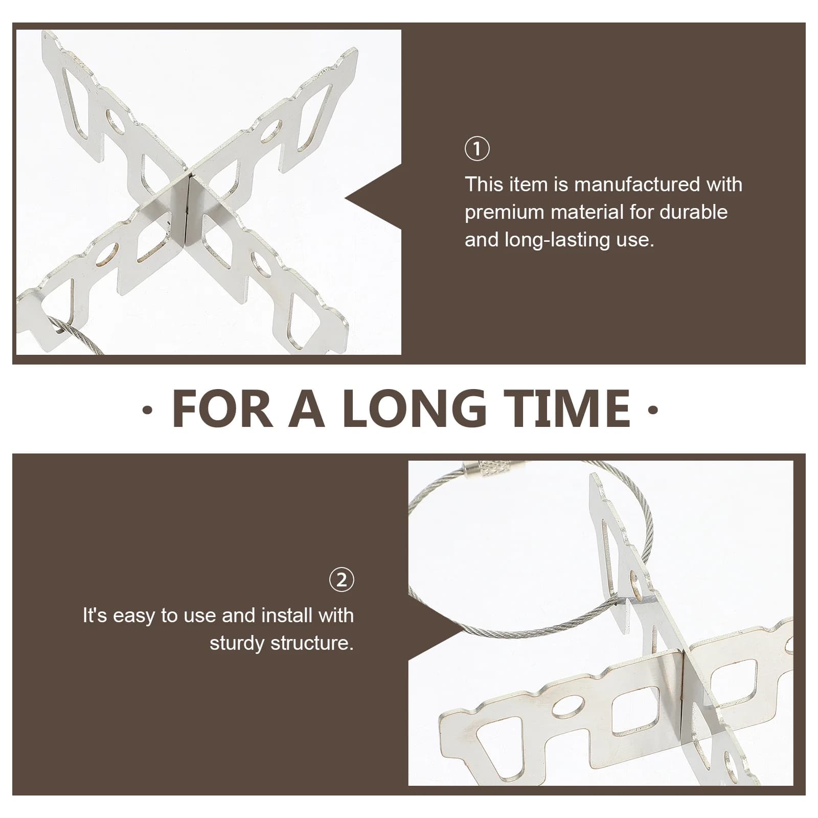 Support for portable stove Support for stainless steel camping stove Lightweight bracket for outdoor kitchen Survival Trips Picnic