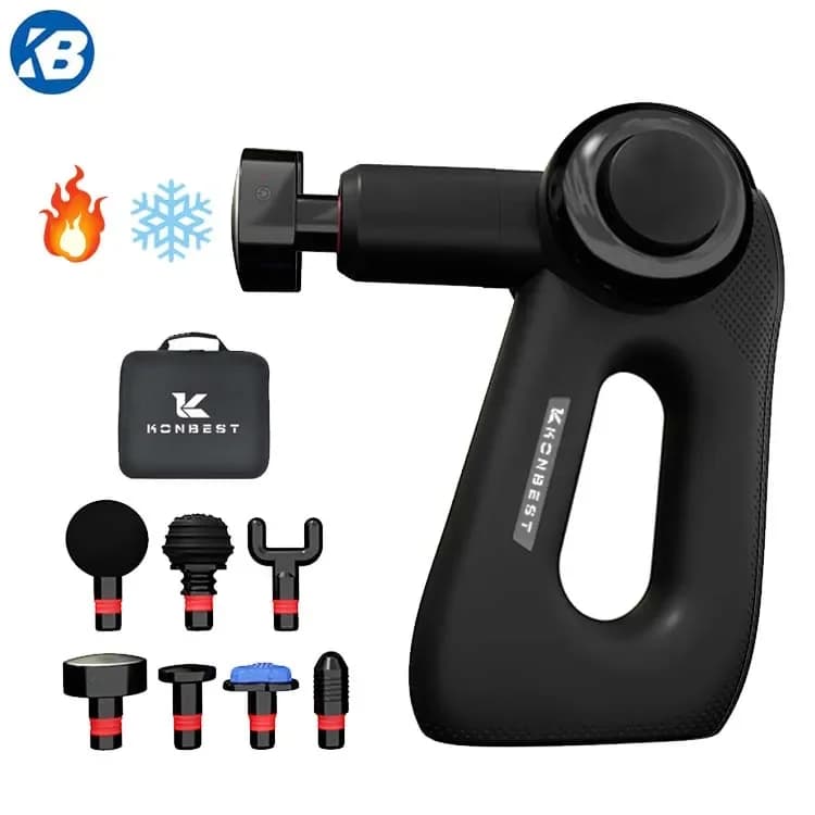 Hot Electric Massage Gun With Deep LED Touch Screen With Quick Rechargeable Powerful Vibration Deep Fabric Band Gun