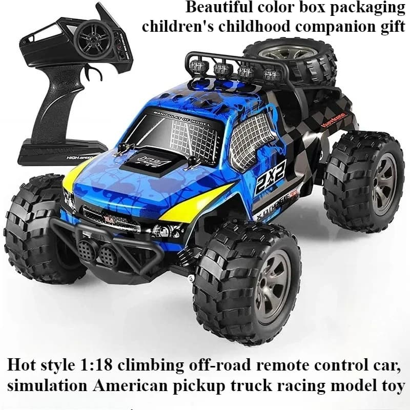 Cool Stuff Toy Car Regalo divertente-kawaii 1:18 Arrampicata Off-road Rc Auto, Giocattolo per auto telecomandate, Giocattoli per camion RC per ragazzi, Monster Truck