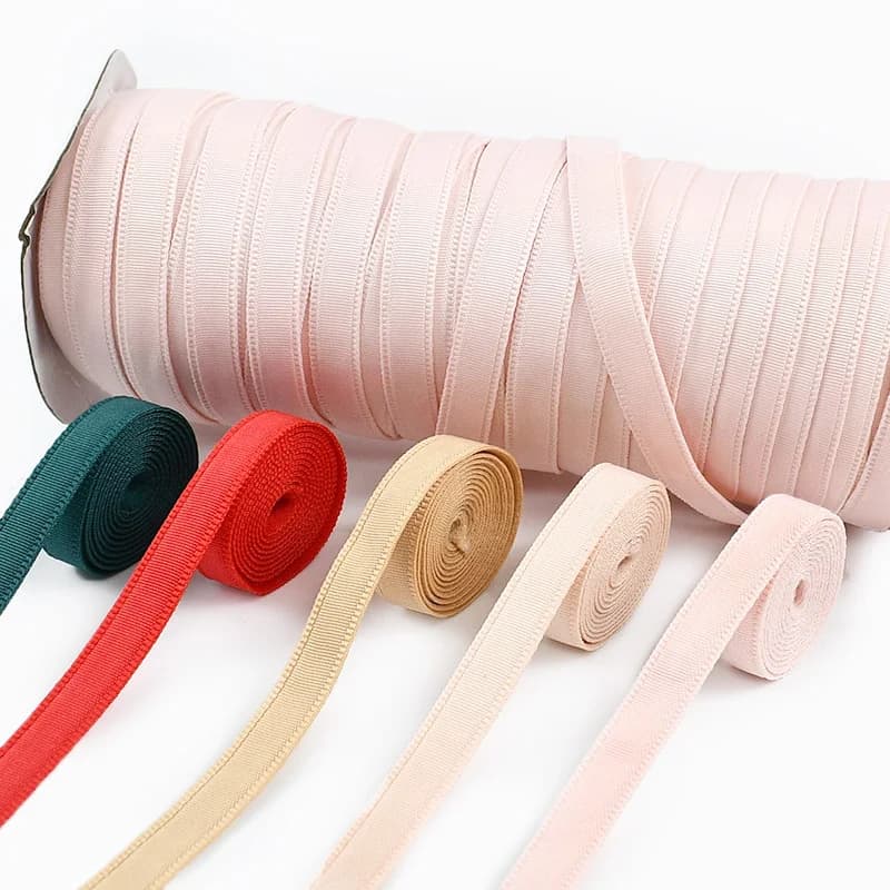10M 10mm Nastro tubolare in nylon per cucire reggiseno con ferretto Nastro di canalizzazione Protezione biancheria intima Tessitura Accessori materiali