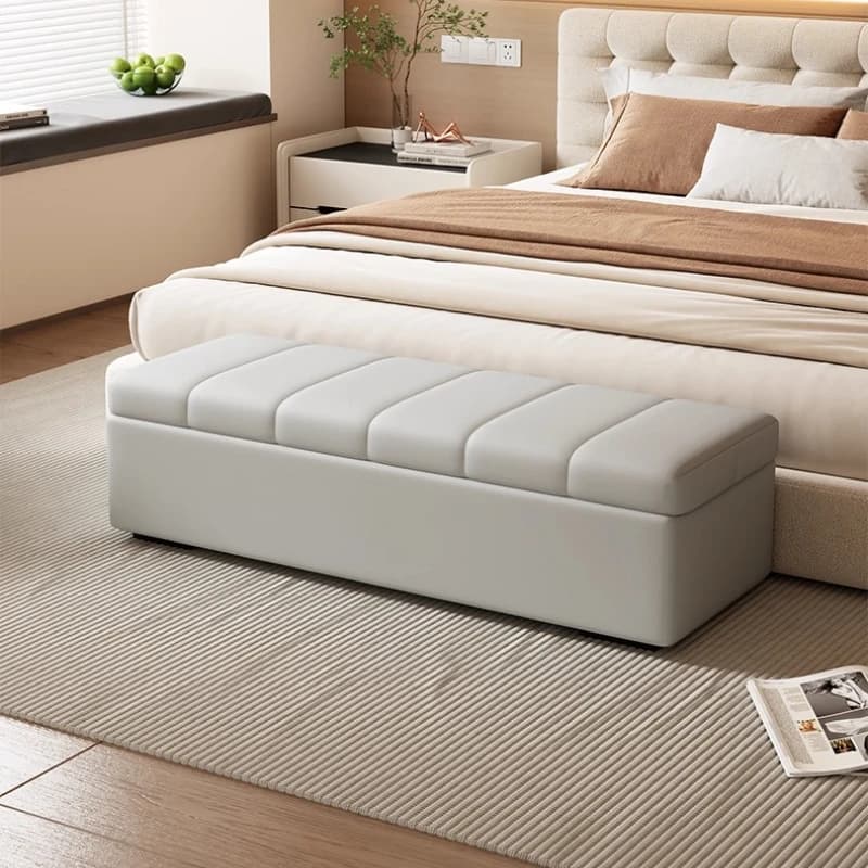 ‌ Sgabello da comodino moderno, pouf portaoggetti in legno, panca per scarpe da ingresso, sedile multiuso, panca da corridoio pieghevole, poggiapiedi in velluto