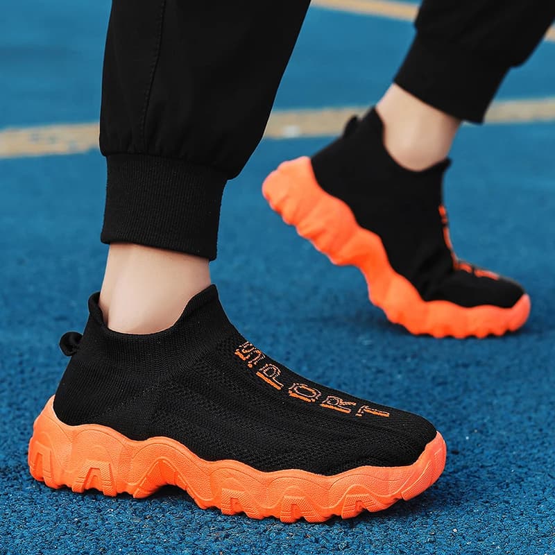 Scarpe da ginnastica Scarpe da uomo Nuovi calzini Scarpe con plateau Sneaker leggera di grandi dimensioni Copertura estiva Maglia da allenamento Coppia da corsa da donna