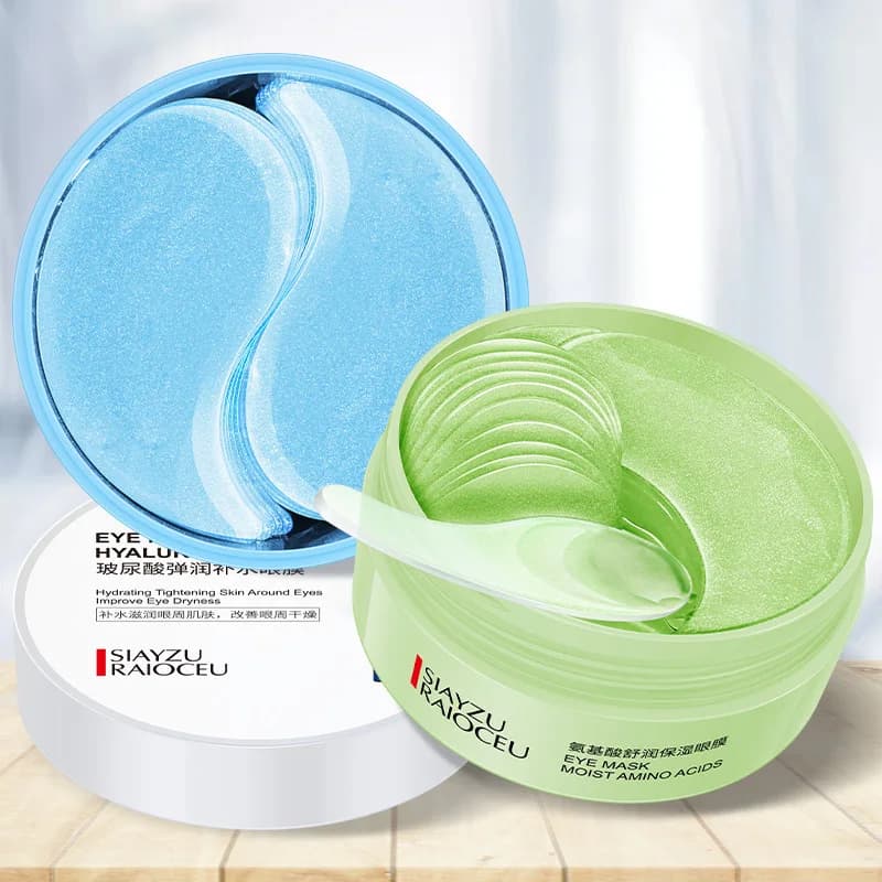 60 pcs Hyaluronic Acid Crystal Collagen Mask For Eyes Anti Scrolls Rugs Remove Bags For Eyes Hydrating Patch For Eyes Skin Care