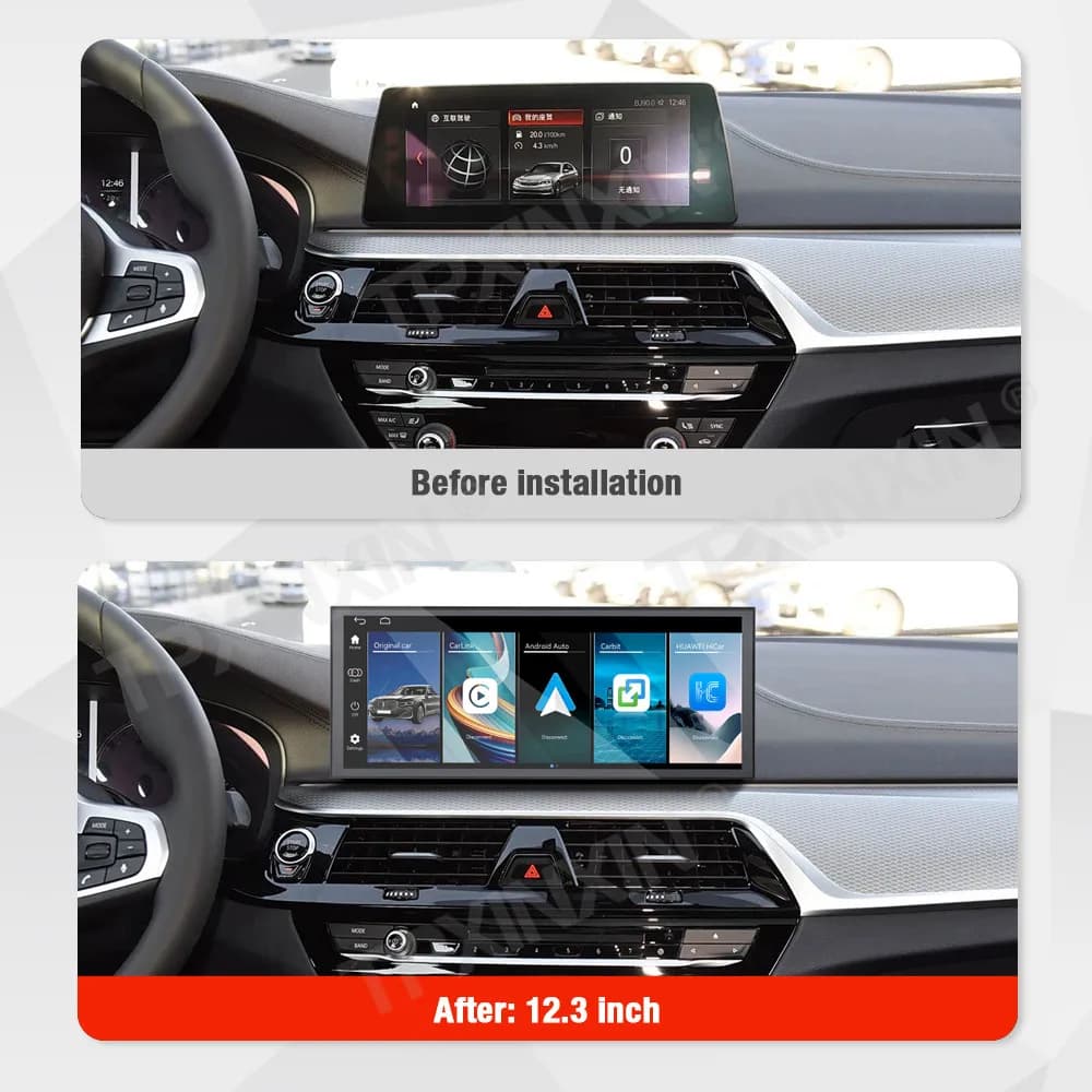 Car Radio Linux Screen For BMW 5 Series 2018-2019 Wireless Carplay Unit HD Touch Screen Car Accessories