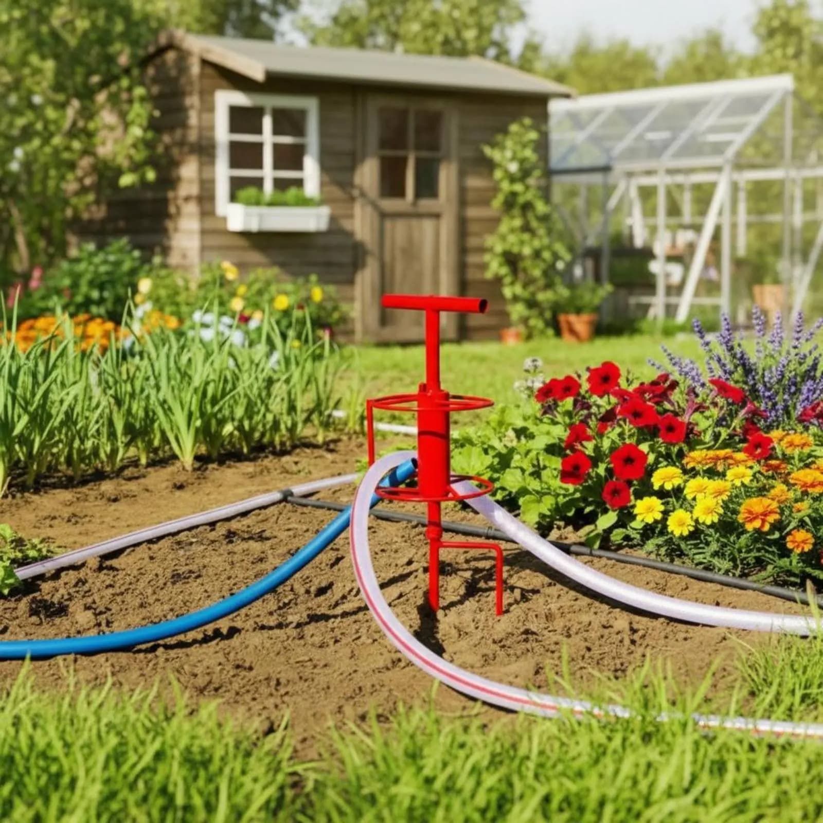 Utensile per la Rotazione di Tubi Idrici per Terreni Agricoli, Ruota Angolare per Tubi di Irrigazione ad Alta Resistenza, Guida Rotante per Tubi, Palo Antiruggine per Giardino