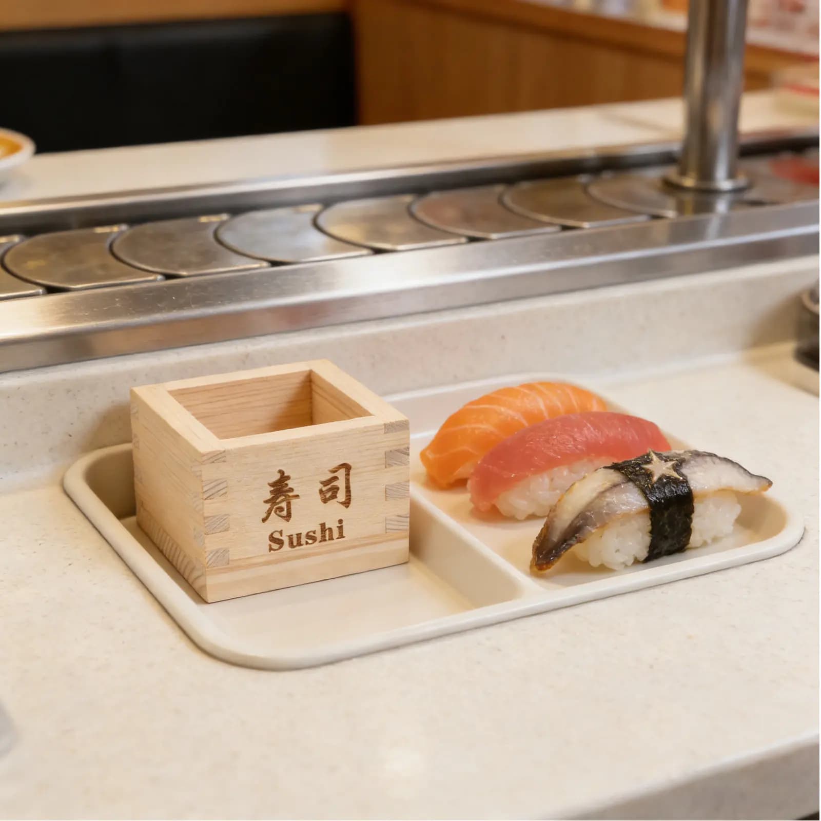 Tazza da Sake Giapponese Masu, Scatola Quadrata in Legno per Conservazione Alimenti, per Ristoranti di Sushi e Snack Domestici, Tazza Tradizionale in Legno Masu per Sake