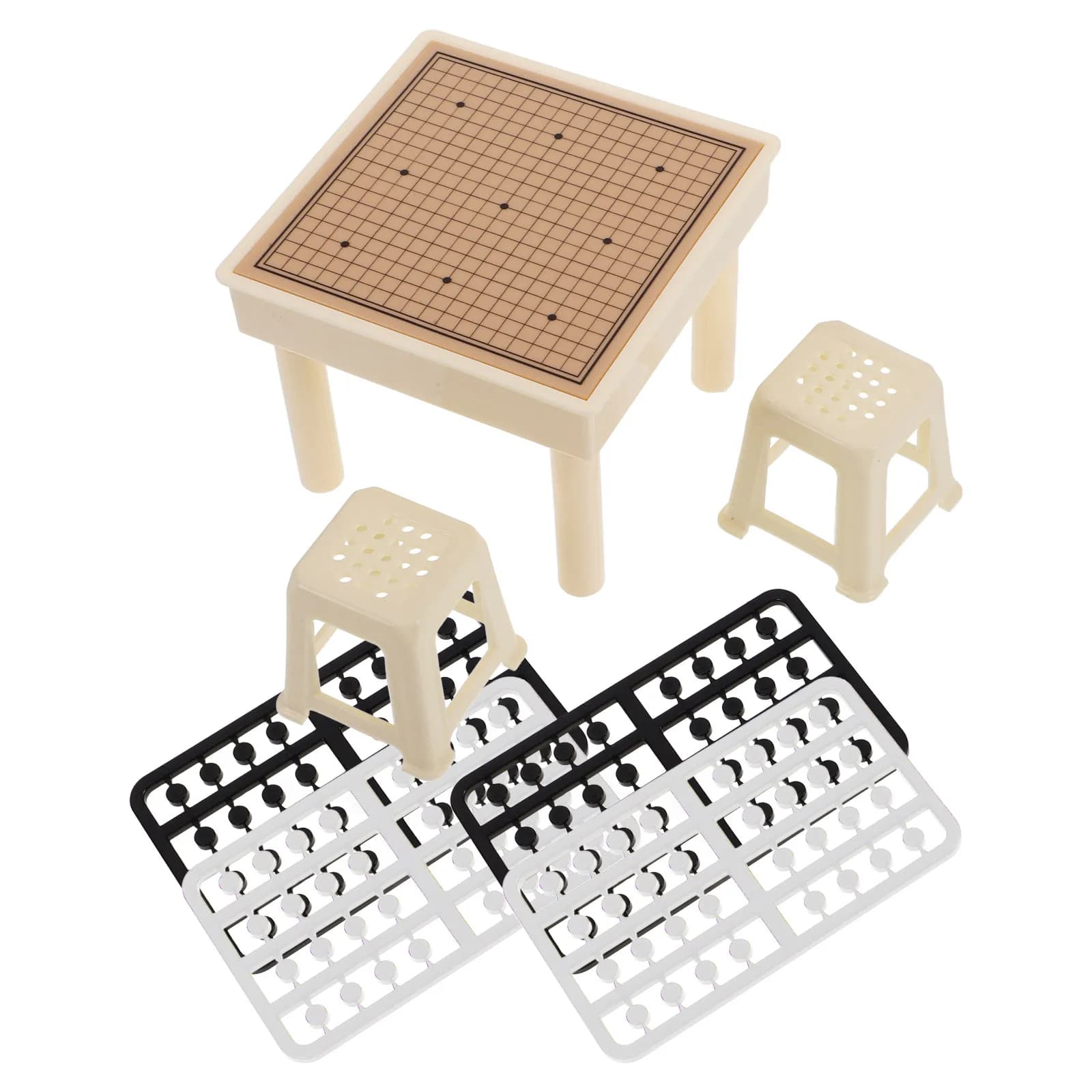 Set di Giochi da Tavolo in Miniatura, Scacchi Volanti Cinesi Gobang, Giochi Educativi di Strategia per Famiglie, Kit Scenografico in Miniatura, Decorazione per Scrivania e Casa