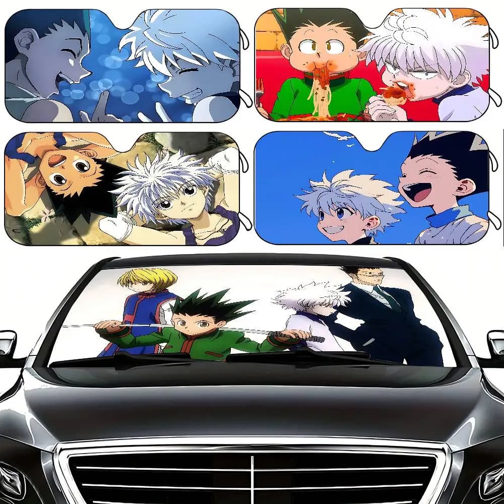 Anime-H-hunter-H-hunterS Parasole per parabrezza carino, elegante e alla moda, copertura per parabrezza auto, tendina parasole per auto, protezione solare per auto