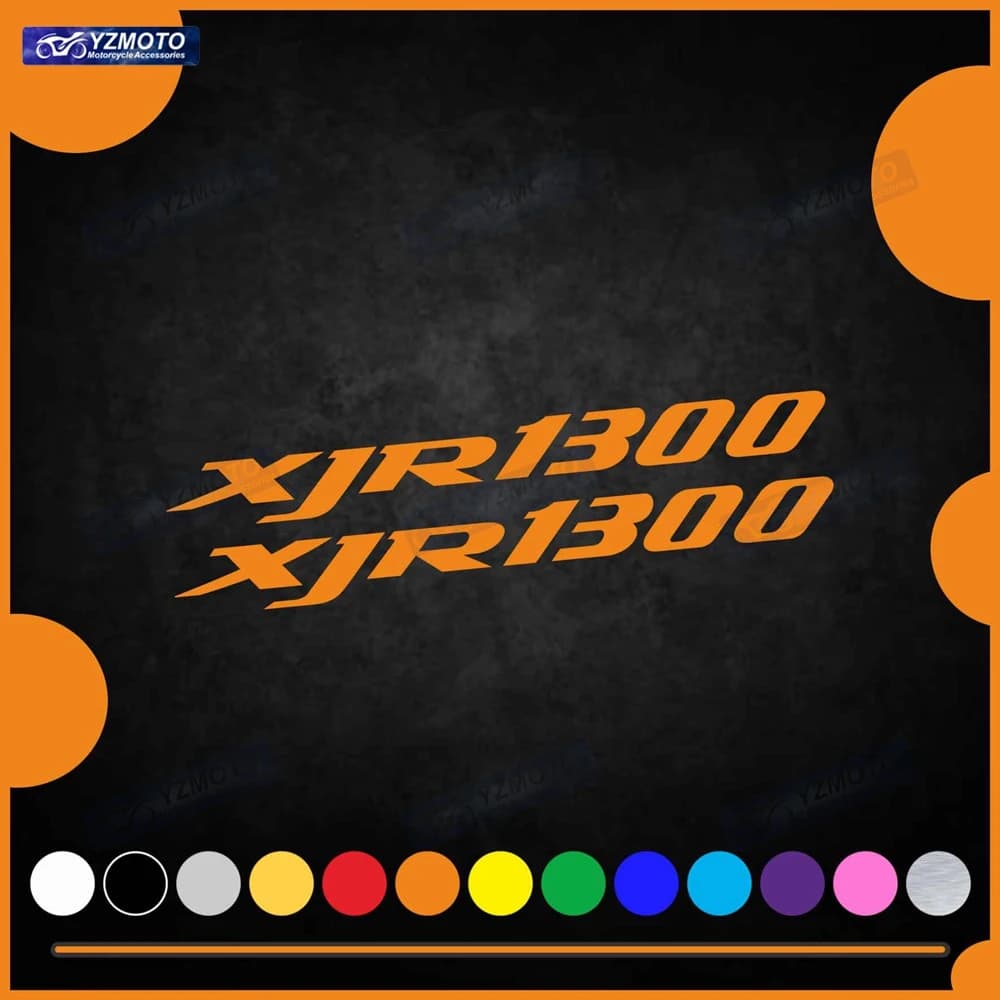 Per XJR1300 Accessori moto Adesivo da corsa Carrozzeria serbatoio carburante Decalcomanie logo auto Adesivi per casco parabrezza carenatura motore