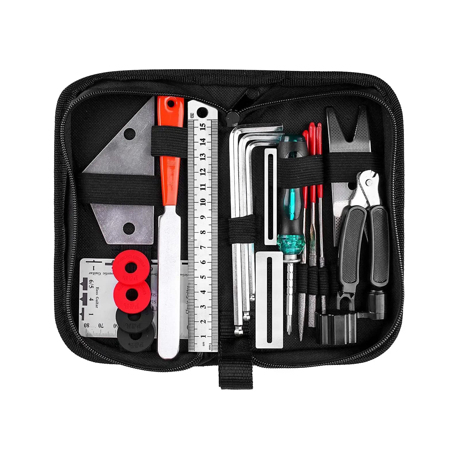 Kit di strumenti per chitarra Strumento di installazione da 20 pezzi per gli appassionati di chitarra Ukulele Banjo