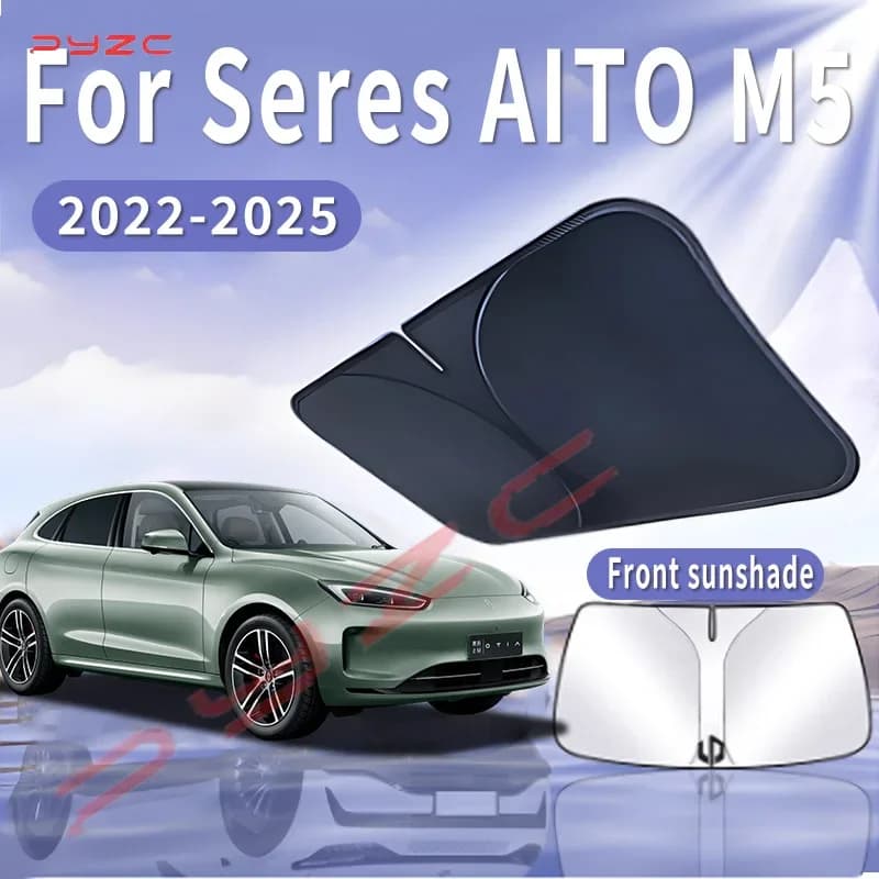 Parasole per auto per Seres AITO M5 2022~2025 2023 2024, parasole anteriore per parabrezza, isolamento termico, raffreddamento estivo, accessori auto