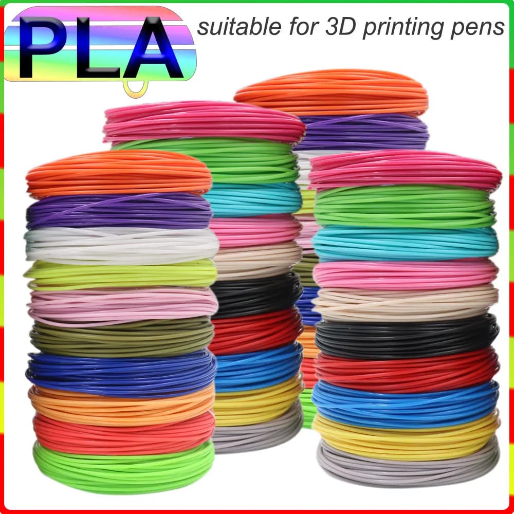 Colorful PLA thread for 3D pen printing 20/30 rolls 100M 150M 200M safe odor charging for 3D children's print pen