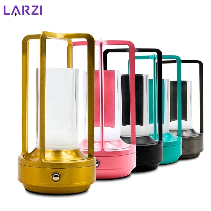 1-3 pezzi lampada da tavolo wireless LED sensore tattile luce notturna da tavolo lampada da lettura ricaricabile per ristorante bar camera da letto decorazione luce