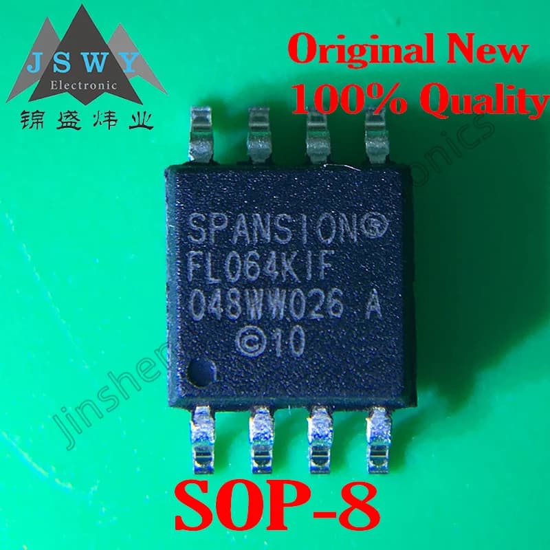 (5/20 PZ) S25FL064K0SMFI011 S25FL064 K0SMFI011 SOP8 Memoria flash SPI da 64 Mb. Disponibile per la consegna immediata. 100% autentico.