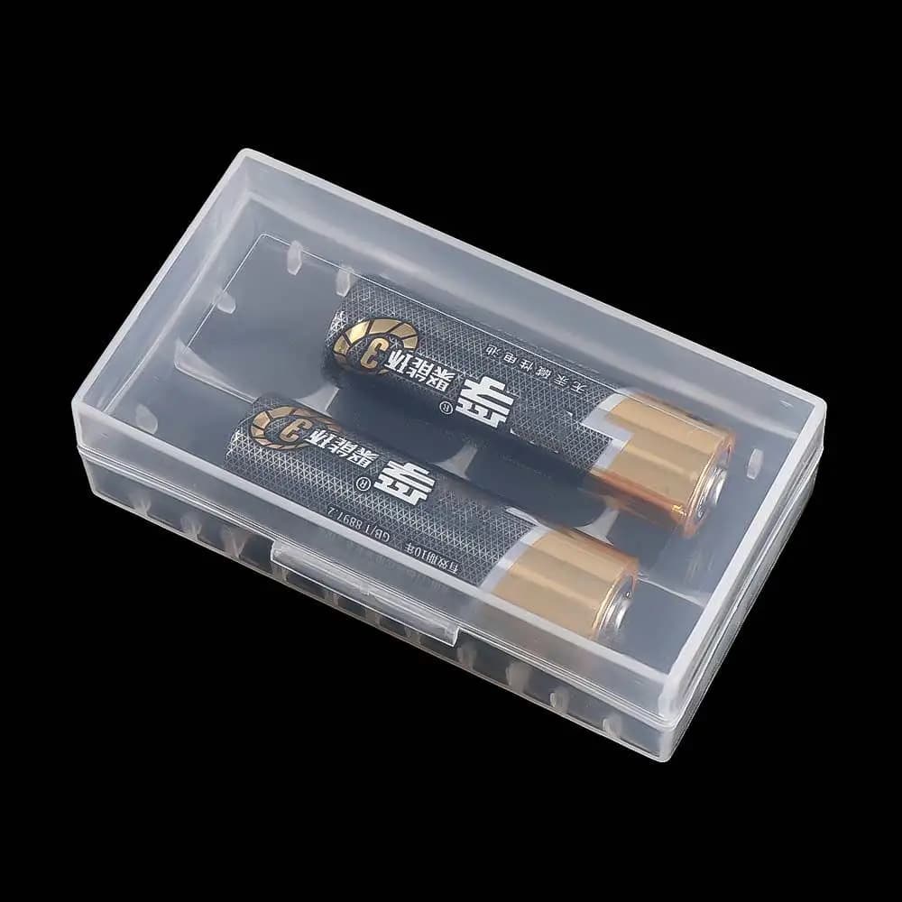 Scatola di plastica trasparente per batterie, custodie per power bank, contenitori per batterie, porta batterie, scatole per batterie, contenitori per batterie