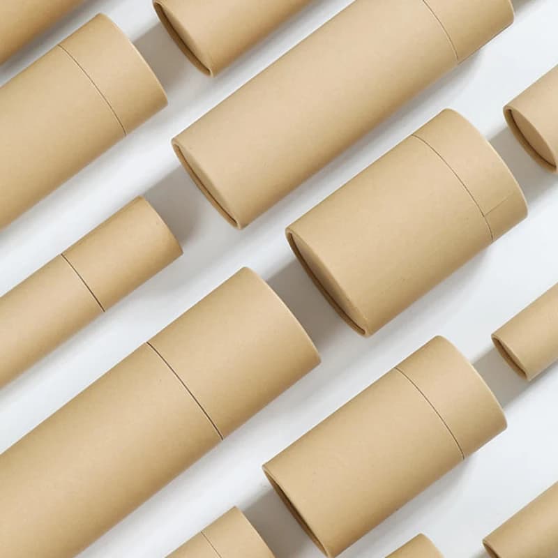 1Pcs Essential Oil Bottle Tube Packaging Box Kraft Paperboard Tubes Round Kraft Paper Containers For Pencils Tea Caddy Coffee
